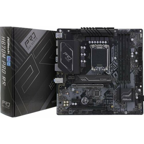 Материнская плата для настольного ПК ASRock H670M PRO RS 2587100₽