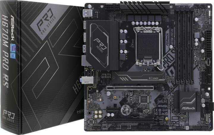 Материнская плата Asrock H670M PRO RS, Soc-1700, mATX - фото №18