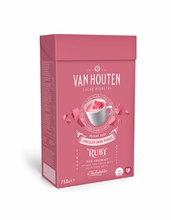 Горячий шоколад Van Houten VH Ruby Chocolate Drink, 750 г - фотография № 11