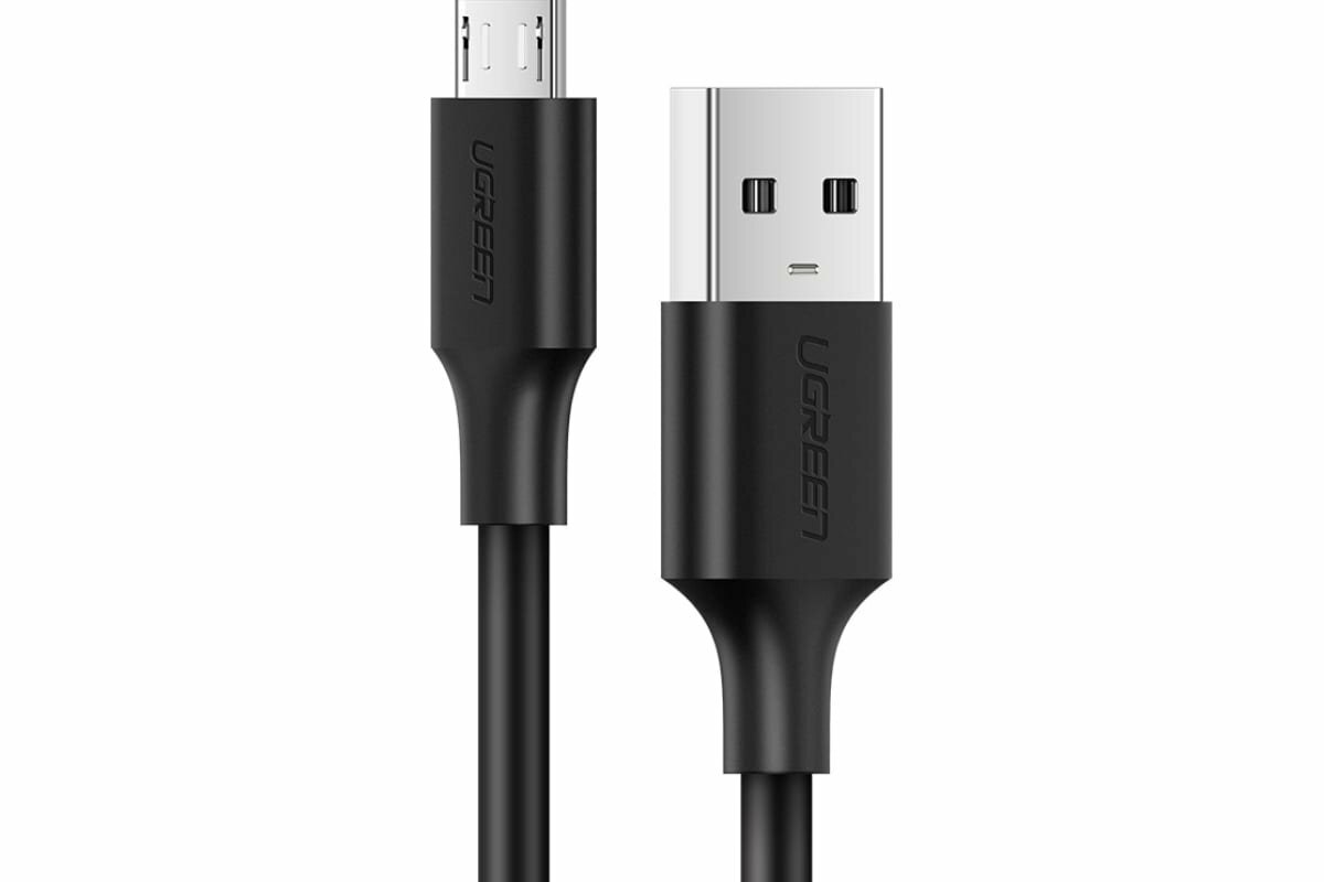 Кабель UGREEN 60136 USB 2.0 A/Micro USB, Nickel Plating, 1м, black - фото №17