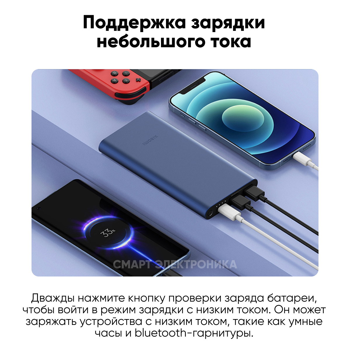Мобильный аккумулятор XIAOMI Mi 22.5W Power Bank синий (bhr5884gl) - фото №5