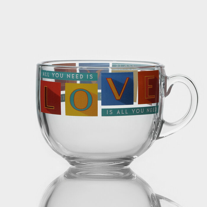 фото Luminarc Кружка стеклянная «Джамбо», 500 мл