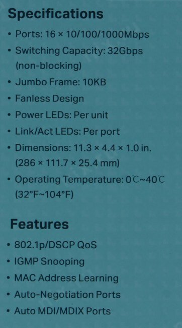 Коммутатор TP-LINK TL-SG116 - фото №19