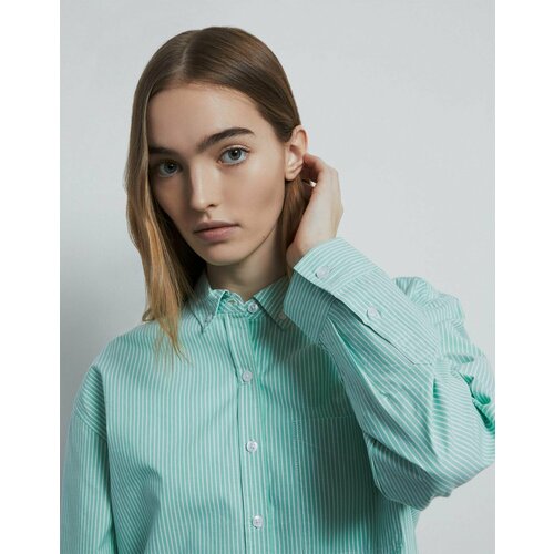 фото Рубашка gloria jeans, размер l (48-50), зеленый, белый