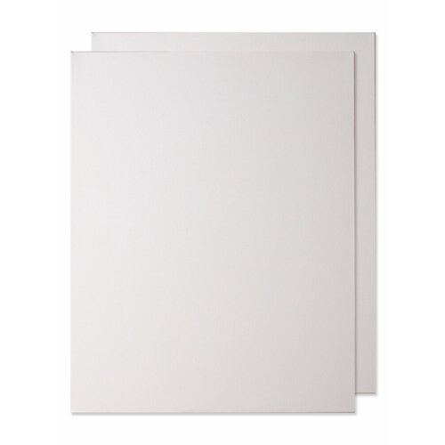 Набор холстов на подрамнике 40х50 РамКом - 2 шт, холст грунтованный хлопковый для рисования, для акрила, масла, гуаши, темперы, белый большой хост