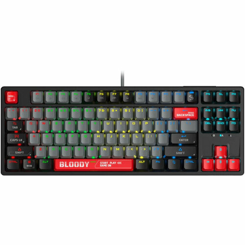 Клавиатура A4Tech Bloody S87 Energy механическая черныйкрасный USB for gamer LED S87 USB ENERGY RED 803100₽