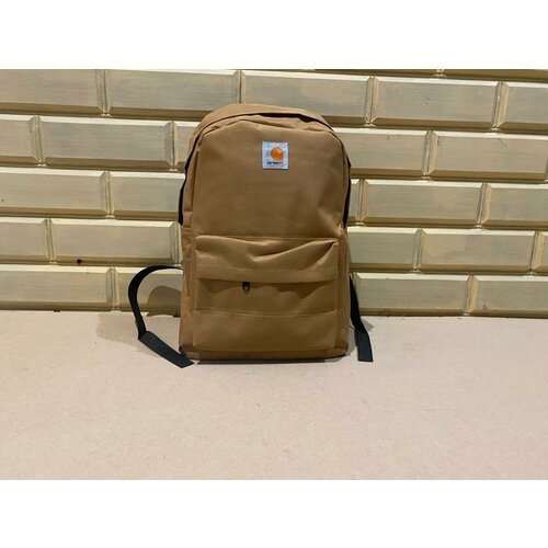 фото Рюкзак рюкзак с белым коричневый, фактура гладкая, коричневый, бежевый no_name