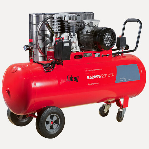 Изображение товара Компрессор воздушный ременной FUBAG B5200B/200 СТ4 530 л/мин, ресивер 200 л, 10 бар, 380 В