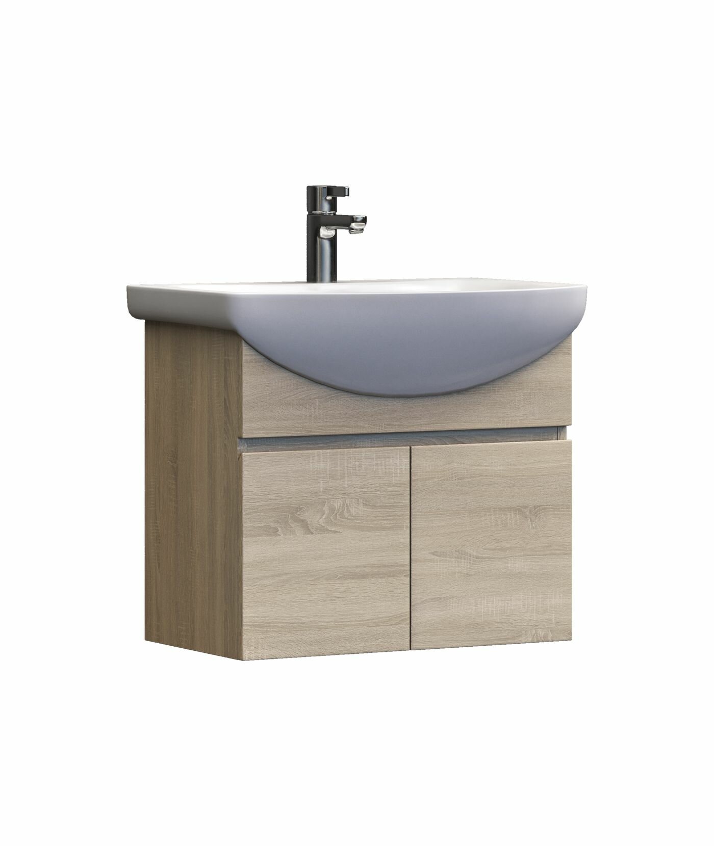 фото Тумба под раковину VIGO Wing tp. WIN. BAL.60.2D дуб сонома