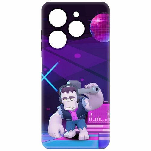 Чехол-накладка Krutoff Soft Case Brawl Stars - Фрэнк для TECNO Spark 20 черный чехол накладка krutoff soft case brawl stars фрэнк для tecno camon 30 черный