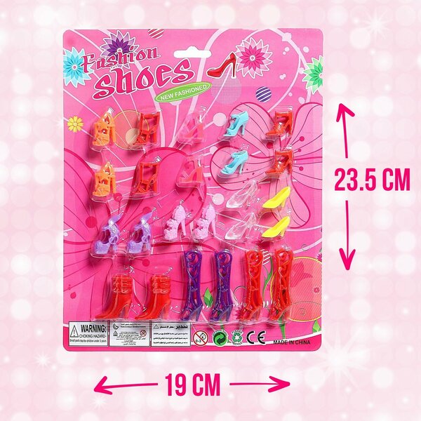 Набор обуви для кукол Барби, 12 пар, для детей от 3 лет