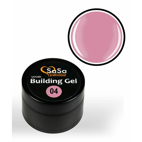 SaSa Гель для моделирования Building gel 15 гр. Цвет 04 (холодный розовый)