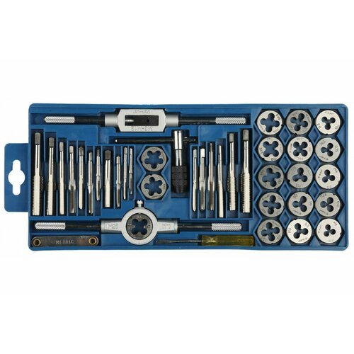 Набор метчиков и плашек резьбонарезной 40 предметов Spark Lux 2048₽