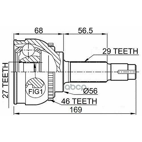 Шрус Вала Приводного Наружный HDE арт 108002 3426₽