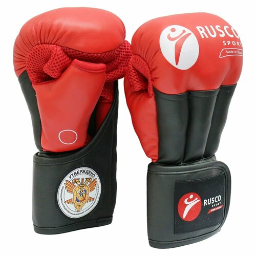 фото Перчатки rusco sport pro для рукопашного боя красные (12oz)