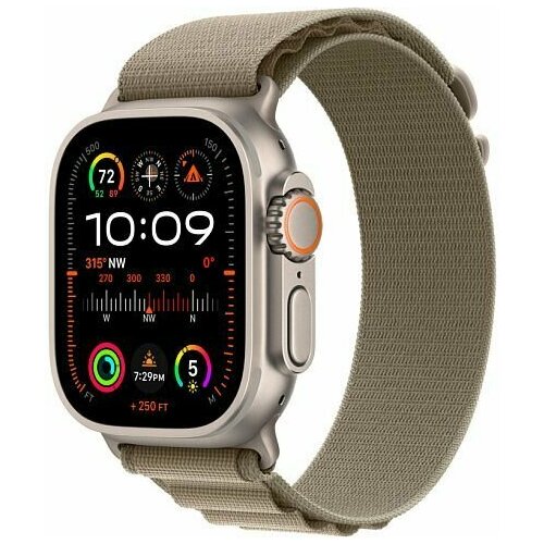 Умные часы Apple Watch Ultra 2 49 мм Titanium Case with Alpine Loop L оливковый 8159000₽