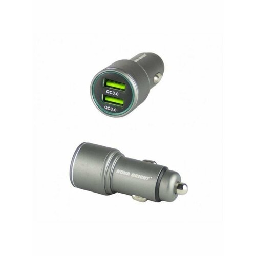 Автозарядка NOVA BRIGHT 2 USB-порта QC30 1389₽