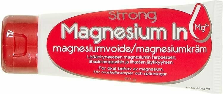 Крем с магнием охлаждающий Magnesium In Strong 90 гр ( Из Финляндии )