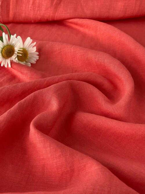 ARTENIA - Полульняная ткань в цвете Колалл, 1 метр
