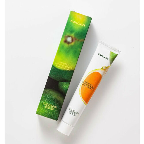 Зубная паста без фтора Самокат реминерализирующая, зелёный мандарин 75 мл