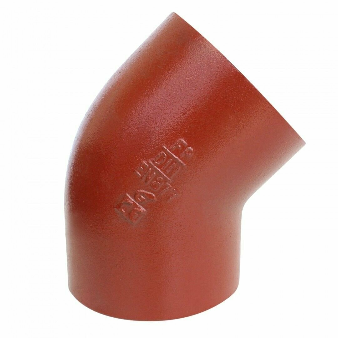 Отвод чугун SML Ду 50х45гр б растр