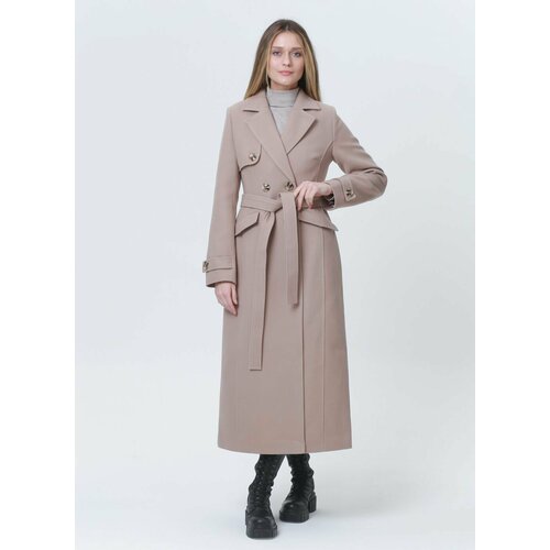 фото Пальто каляев, размер 44, бежевый