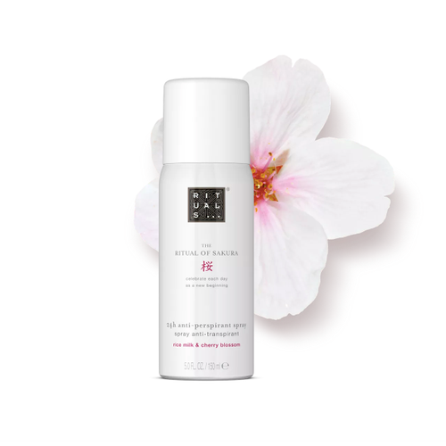 Антиперспирант-спрей дезодорант Rituals The Ritual of Sakura со свежим цветочным ароматом цветов сакуры 150 мл 2200₽