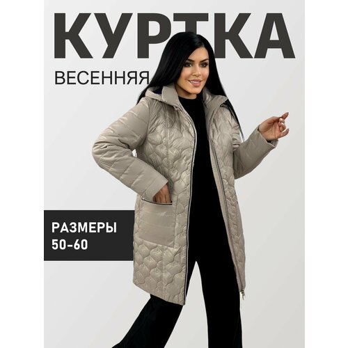 фото Куртка diffberd, размер 52, коричневый