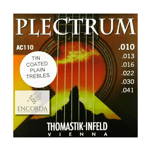 Струны для акустической гитары Thomastik Plectrum AC110T thomastik sb111 струны для акустической гитары