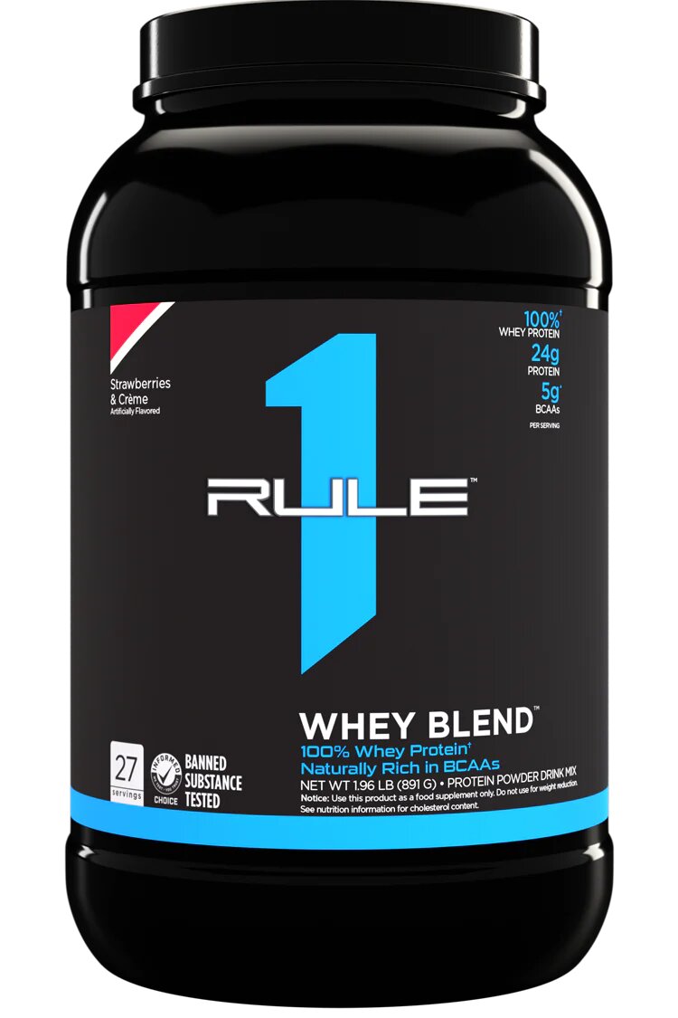 Протеин RULE ONE Whey Blend, 891 гр, Strawberries & Creme