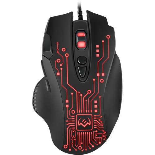 Игровая мышь SVEN RX-G715 71кл бесш кл 1200-3200 DPI SoftTouch подсветка игров упак Sven RX-G715 SV-019938 103600₽