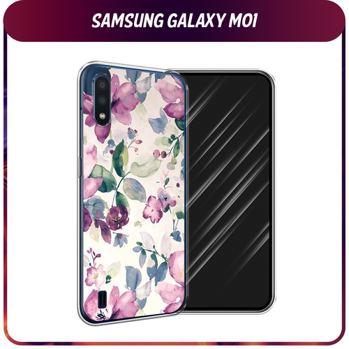 Силиконовый чехол на Samsung Galaxy M01 / Самсунг Галакси M01 Акварельная нежность силиконовый чехол на samsung galaxy m01 самсунг галакси m01 прозрачный