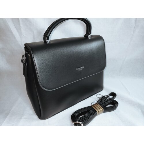 фото Сумка тоут black1998, фактура гладкая, черный ип богатырева