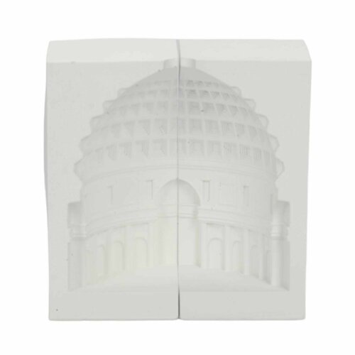 Подсвечник декоративный Пантеон, 11.5х11 см, гипс, белый