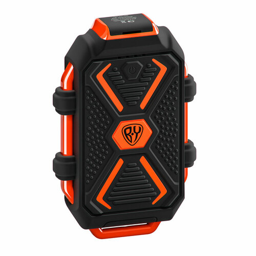 BY Аккумулятор мобильный 10000 мАч USB 2А защита IP67 фонарик Чёрный 2 штуки 6008₽