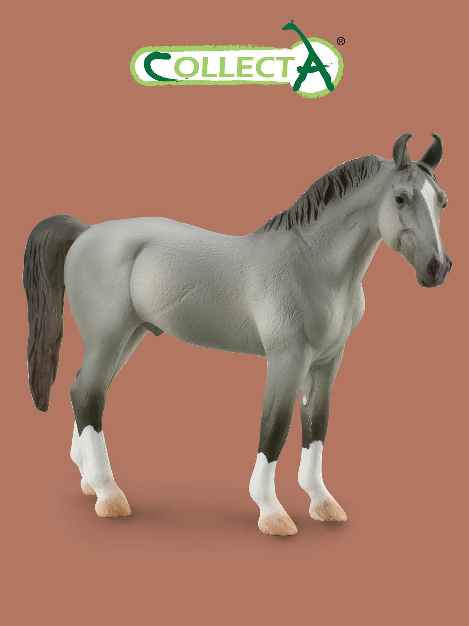 Фигурка лошади Collecta, Жеребец Марвари серый