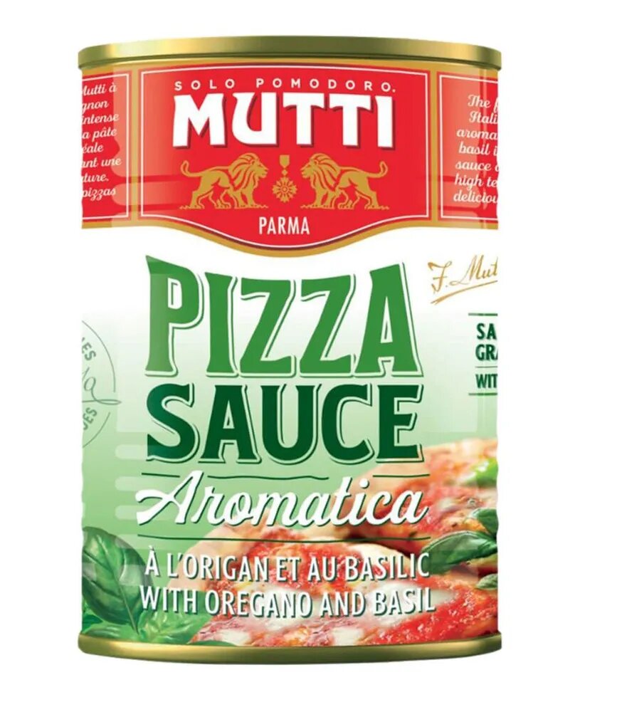 Соус томатный Mutti для пиццы ароматизированный ж/б 400 г. Х12 штук