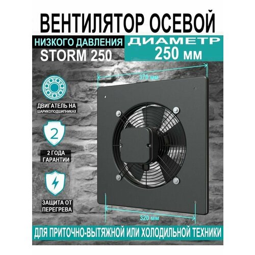 Вентилятор накладной STORM D250 2 полюс ERA PRO 10895₽