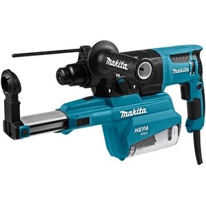 Перфоратор Makita HR2652 Перфоратор SDS-Plus [HR2652] { SDS+,800Вт,3реж,2.9Дж,0-4600у\м,3.0кг, чем, комплект д\сбора пыли с фильтром HEPA }