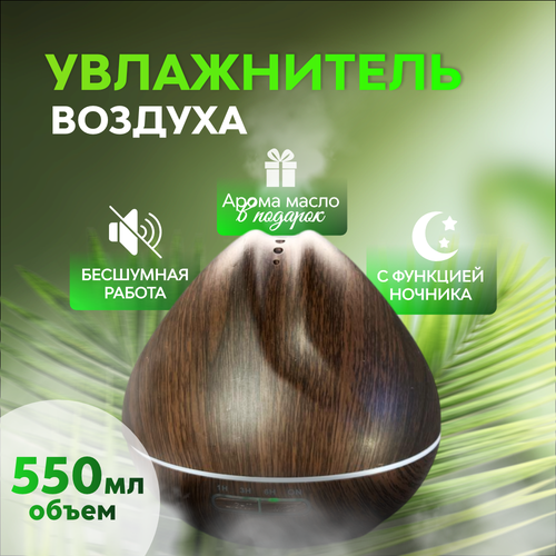 Увлажнитель воздуха для дома и аромадиффузор с подсветкой 155300₽