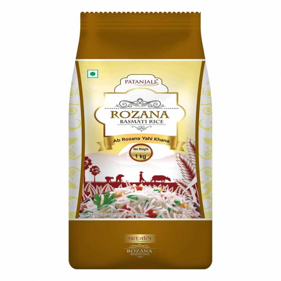 Рис Басмати (rozana basmati rice) Patanjali | Патанджали 1кг - фотография № 1