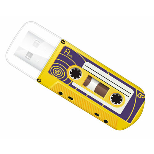 Накопитель Verbatim USB 20 16GB Mini Cassette Edition Yellow электротовар 1725₽