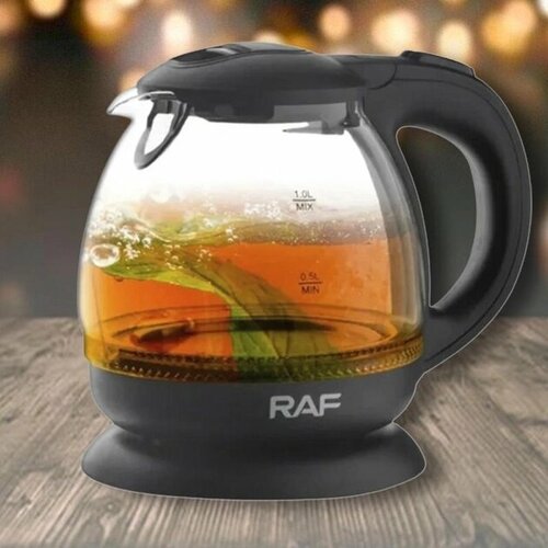 Чайник RAF модель R7910 1л пластикстеклонержавеющая сталь 220-240В 5060Гц 250Вт 167100₽