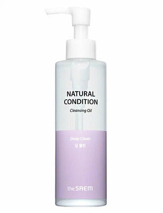 The Saem гидрофильное масло глубоко очищающее Natural Condition Cleansing Oil Deep Clean, 180 мл, 180 г