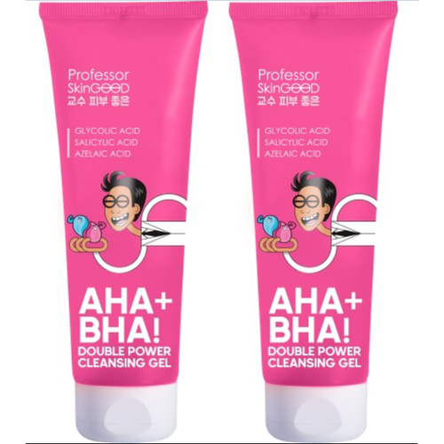 Гель для умывания Professor SkinGOOD AHA BHA Double Power, 120 мл, 2 шт. гель для умывания professor skingood гель для умывания лица aha bha double power cleansing gel с aha и bha кислотами