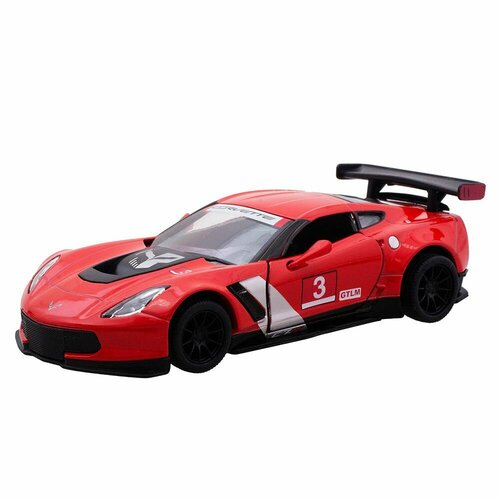 Машинка металлическая инерционная 2016 Corvette C7. R Race Car KT5397D 1:36 KINSMART