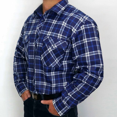 фото Рубашка , размер m, синий alexander matin