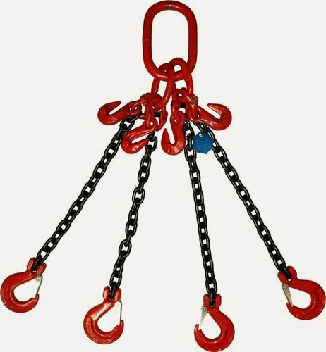 Изображение товара Строп цепной (стропа) четырехветвевой 4СЦ (паук) 2,36т 1,5м с крюками укоротителями