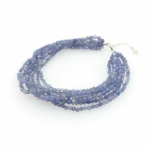 Браслет, танзанит, размер 20 см, голубой