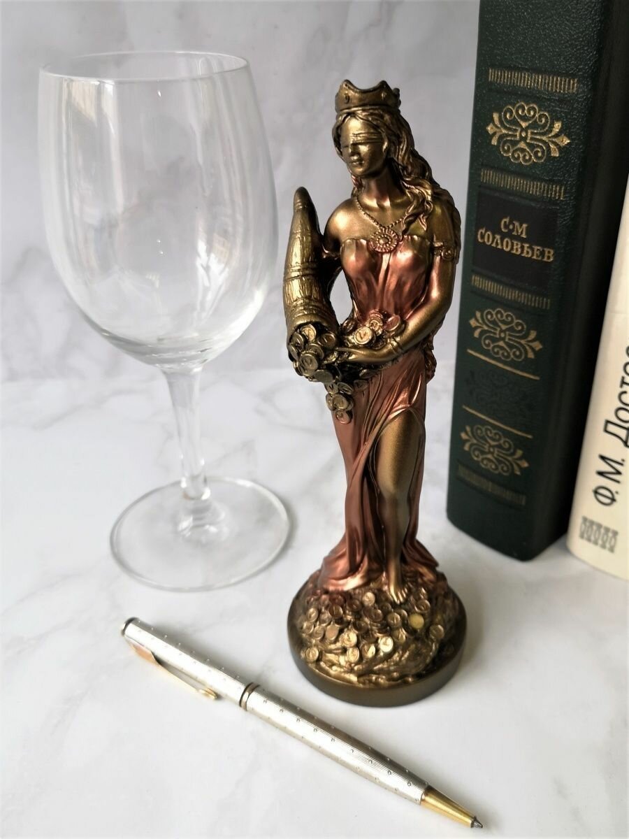 фото Статуэтка Фортуна богиня удачи, 19см. Гипс.